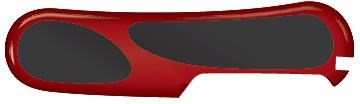 Задняя накладка для ножей VICTORINOX 85 мм, пластиковая, красно-чёрная - фото 355641