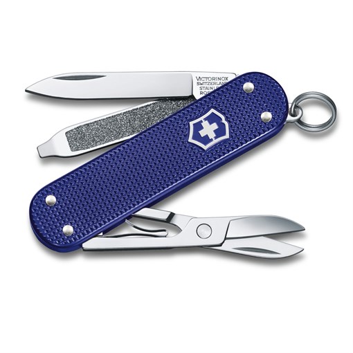 Нож-брелок VICTORINOX Classic SD Alox Colors "Night Dive", 58 мм, 5 функций, фиолетовый - фото 355781