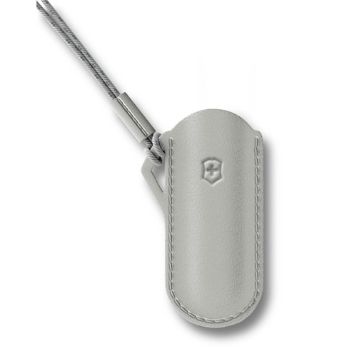 Чехол VICTORINOX "Mystical Morning" для ножей Classic Colors 58 мм, кожаный, серый - фото 355962