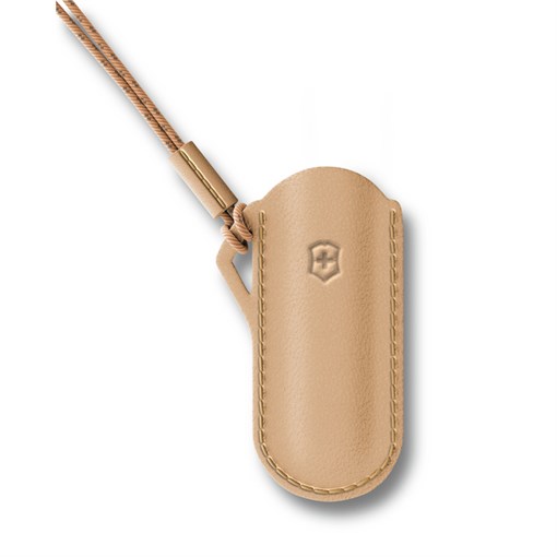 Чехол VICTORINOX "Wet Sand" для ножей Classic Colors 58 мм, кожаный, песочный - фото 355964