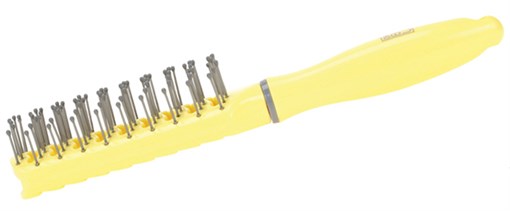 Щетка Dewal Beauty серия "Лимонный пудинг", продувная , с нейлоновым штифтом, прямоугольная - фото 356311