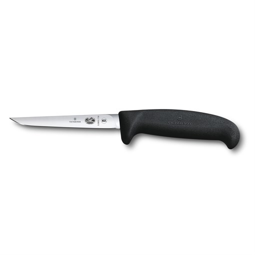Нож для птицы VICTORINOX Fibrox с лезвием 11 см и рукоятью среднего размера, чёрный - фото 356739