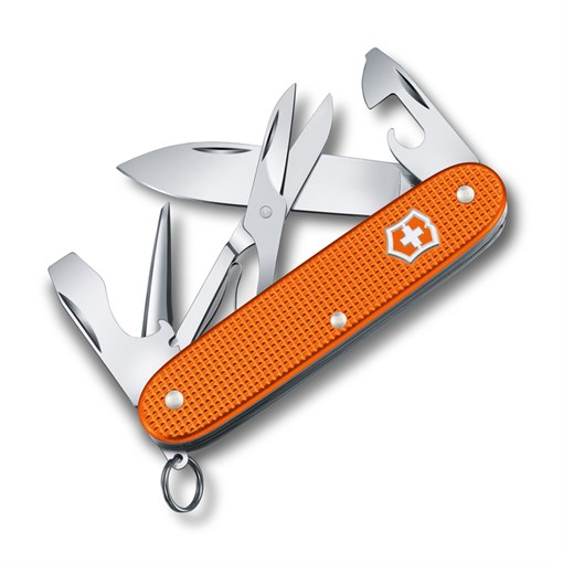 Нож перочинный VICTORINOX Pioneer X Alox LE 2021, 93 мм, 9 функций, алюминиевая рукоять, оранжевый - фото 356741