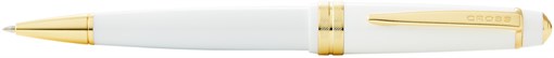 Шариковая ручка Cross Bailey Light Polished White Resin and Gold Tone - фото 356835