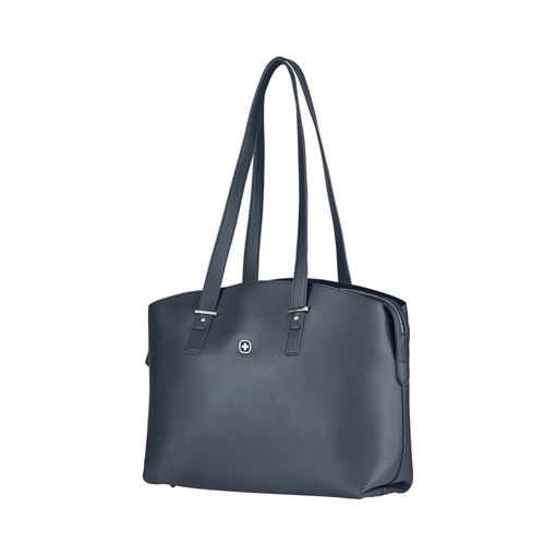 Сумка женская WENGER RosaElli с карманом для ноутбука 14", синяя, полиэстер, 37 x29x19 см - фото 356917