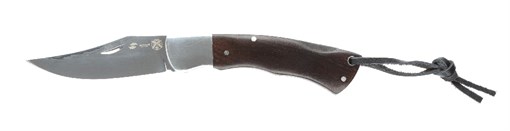 Нож складной Stinger, 92 мм (серебристый), рукоять: сталь/дерево, картонная коробка - фото 357239