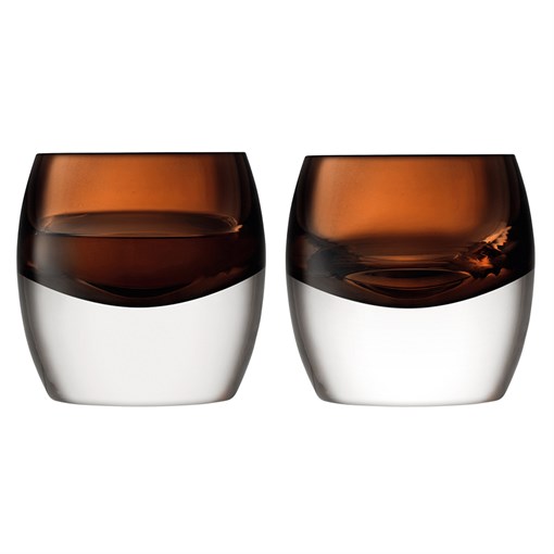 Набор низких стаканов whisky club, 230 мл, коричневый, 2 шт. - фото 362097