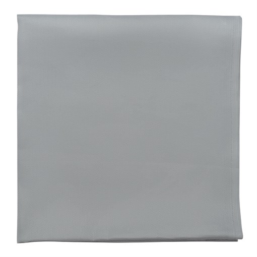 Скатерть серого цвета с фактурным жаккардовым рисунком из хлопка из коллекции essential, 180х180 см - фото 363948