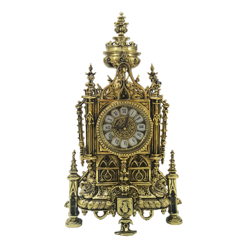 Часы "Нотр Дам"  каминные бронзовые - фото 369608