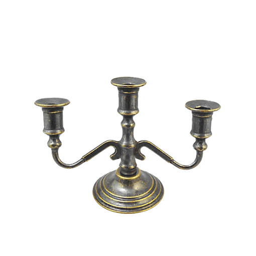 Канделябр на 3 свечи антик - фото 369708
