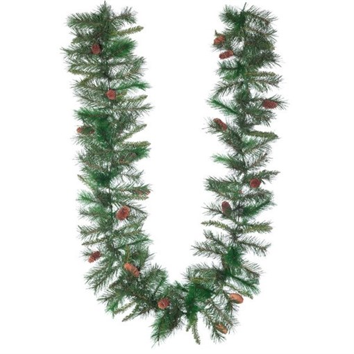 Украшение декоративное "Гирлянда еловая", 180 веток, 20 шишек, L270 W31 H31 см - фото 369944