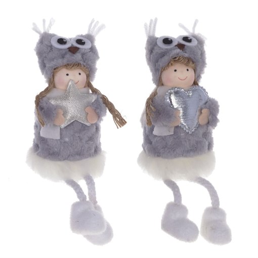 Изделие декоративное "Девочка", с колпако, L6 W6 H18 см, 2в. - фото 370760