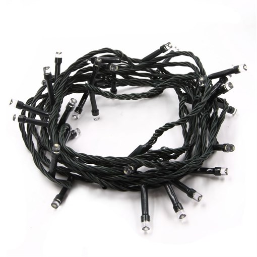 Электрогирлянда комнатная, L 14,5 м, 140 белых LED ламп 5,5 W, 8 реж.свеч, шнур зеленый 1,5 м, IP20 - фото 372728
