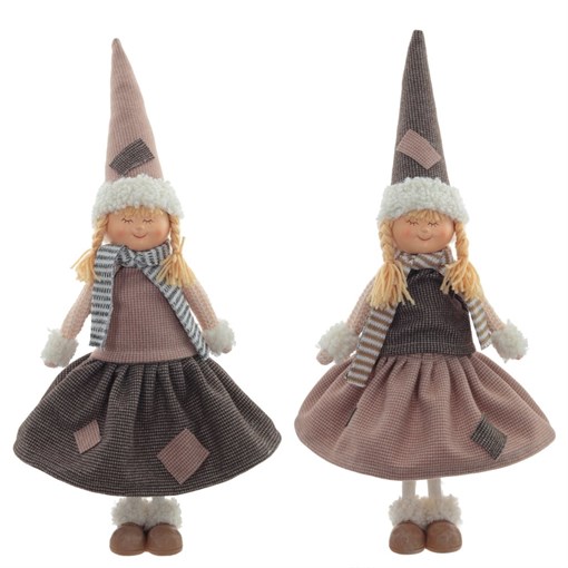 Игрушка набивная "Девочка", L17 W9 H37 см, 2в. - фото 374289