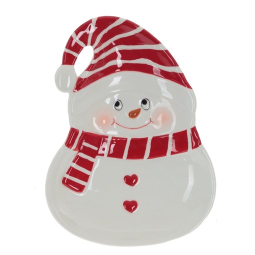 Тарелка "Снеговик", L13 W17,5 H2 см - фото 374586