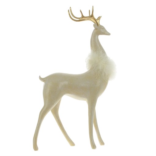Фигурка декоративная "Олень", L21 W7 H40 см - фото 375242