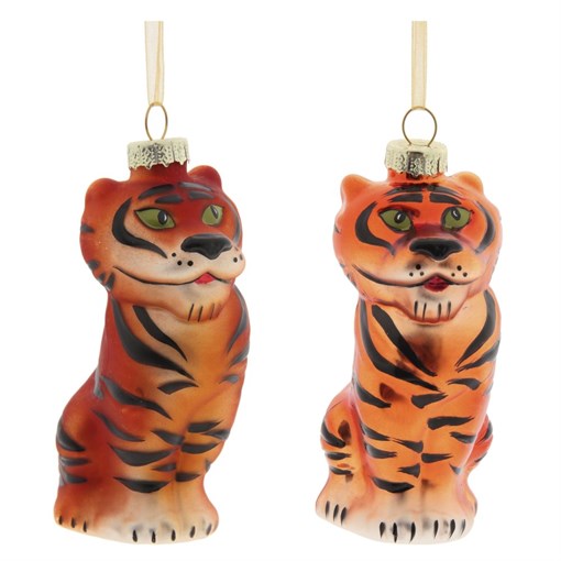 Украшение новогоднее "Тигр", L5 W5,5 H11,5 см, 2в. - фото 375580