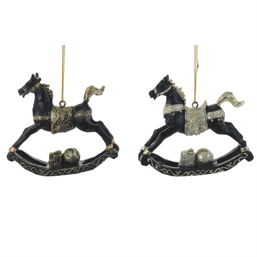 Изделие декоративное подвесное "Лошадка", L8,5 W2 H7 см, 2в. - фото 376912