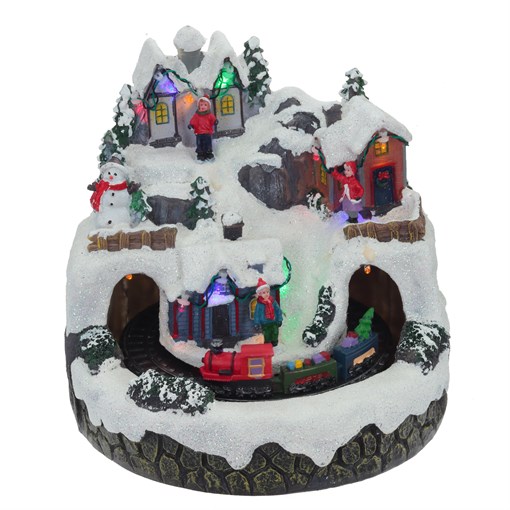 Фигурка декоративная "Рождество" (подсветка, движение, 3xAA, не прилаг.), L19 W19 H19,5 см - фото 377960