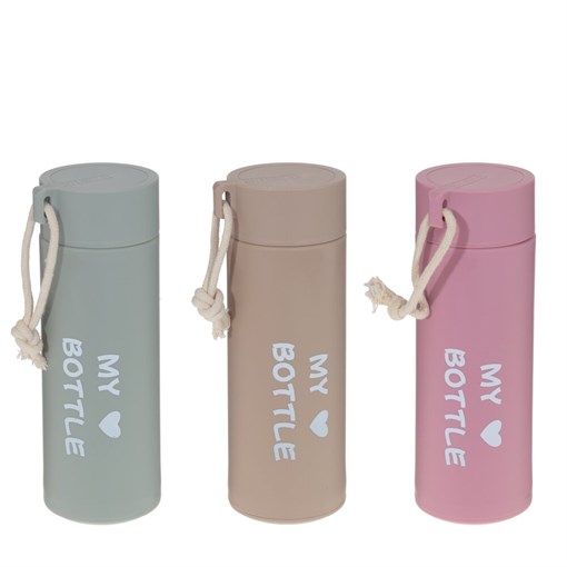 Бутылка, 400 мл, L7,5 W7 H20 см, 3в. - фото 379851