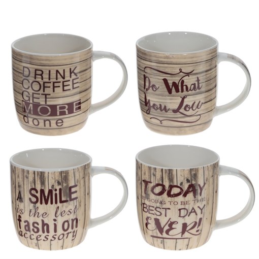 Кружка, 400 мл, L13 W8 H9 см, 4в. - фото 379934