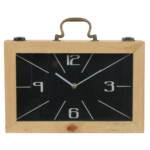 Часы настольные декоративные, L30 W7,5 H20 см, (1xАА не прилаг.) - фото 380195