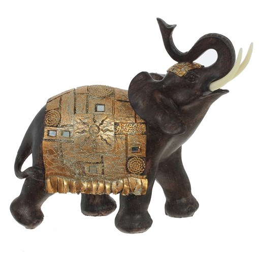 Фигурка декоративная "Слон", L19 W10 H20 см - фото 380642