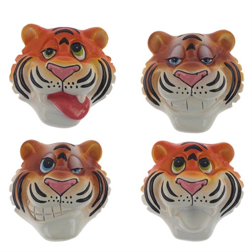 Магнит  "Тигр",   L4,5 W2,5 H5 см, 4в. - фото 380814