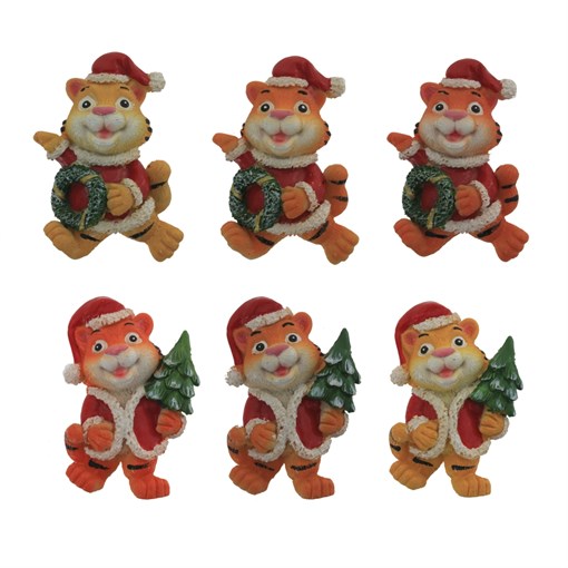 Магнит "Тигр", L5 W2,3 H7,5 см, 6в. - фото 380824