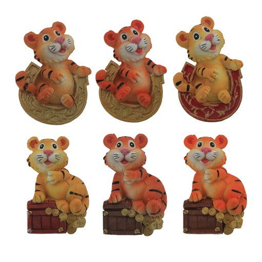 Магнит "Тигр", L4,5 W2,5 H7 см, 6в. - фото 380862