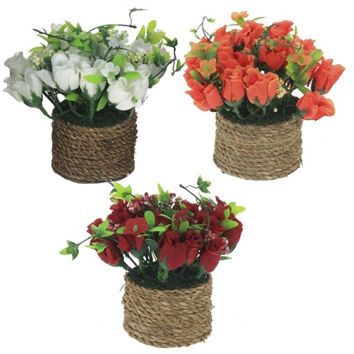 Цветочная композиция, L15 W15 H15 см, 3в. - фото 380879