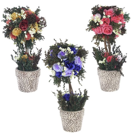 Цветочная композиция, L14 W14 H30 см, 3в. - фото 380916