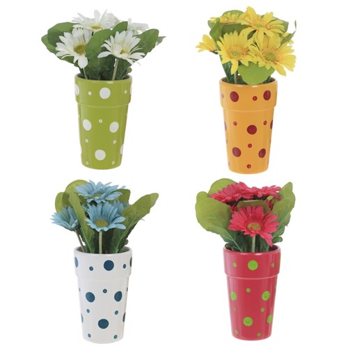 Цветочная композиция, L22 W22 H30 см, 4в. - фото 380923