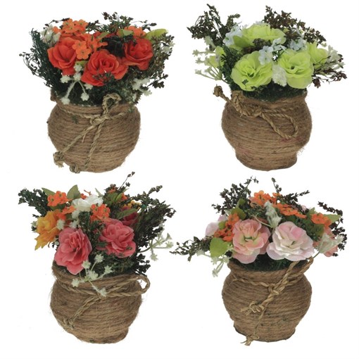 Цветочная композиция, L15 W15 H15 см, 4в. - фото 380941