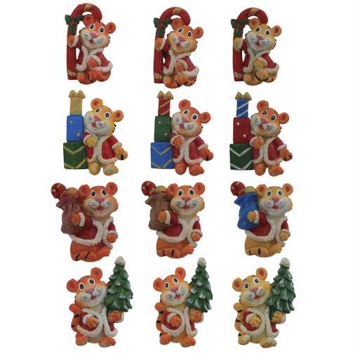 Магнит "Тигр", L5,5 W2,5 H7,5 см, 12в. - фото 381098