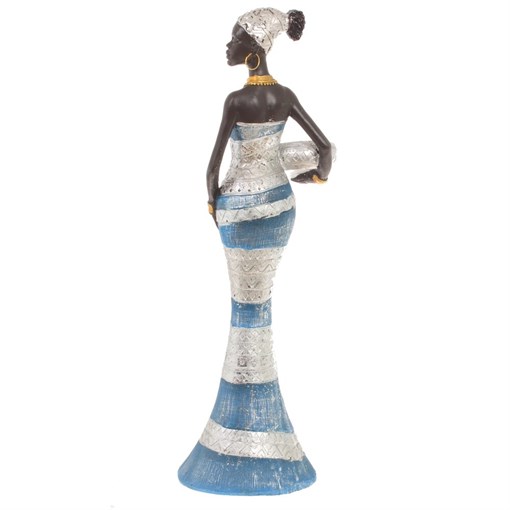 Фигурка декоративная "Африканка", L11 W7,5 H37 см - фото 381125