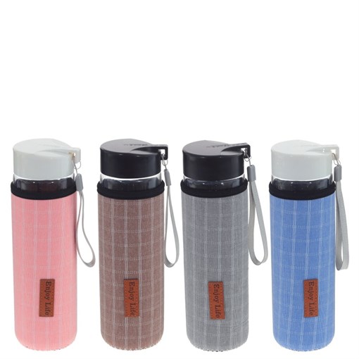 Бутылка, 500 мл, L8 W7 H23 см, 4в. - фото 381399