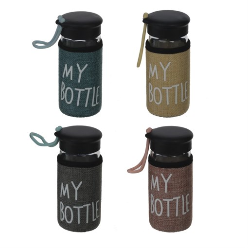 Бутылка, 250 мл, L7 W6 H14,5 см, 4в. - фото 381406