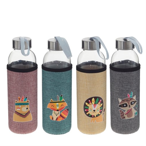 Бутылка, 550 мл, L7 W7 H21,5 см, 4в. - фото 381458