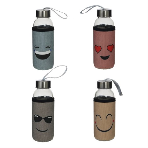 Бутылка, 300 мл, L6,5 W6,5 H17 см, 4в. - фото 381612