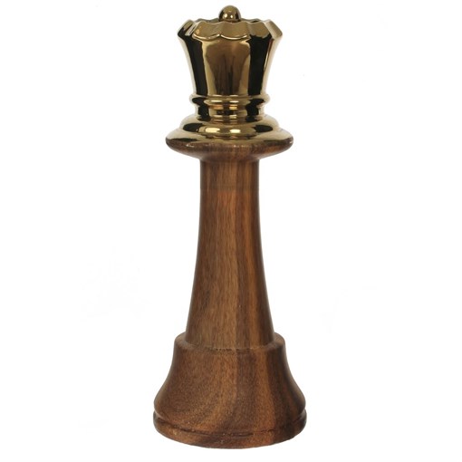 Фигурка декоративная "Шахматная королева", L12 W12 H34 см - фото 381708