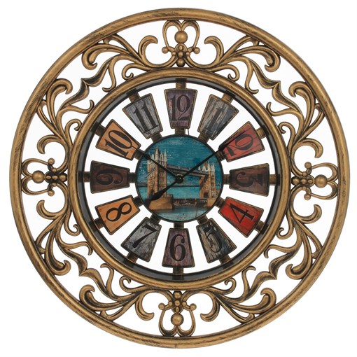 Часы настенные декоративные, L46 W4,5 H46 см, (1xАА не прилаг.) - фото 381737
