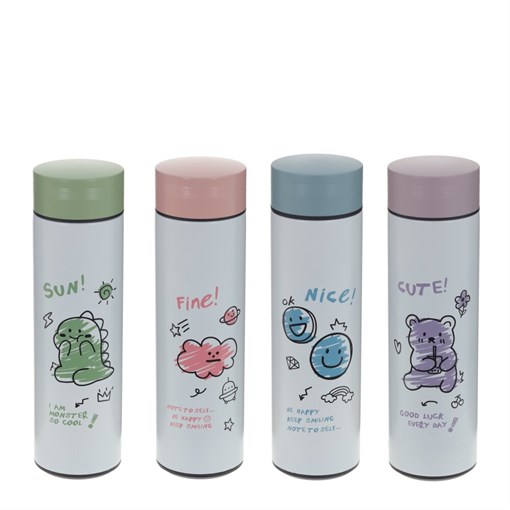 Термос, 450 мл, L6,5 W6,5 H23 см, (сохр.t до 7 часов), 4в. - фото 381813