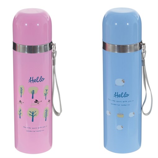 Термос, 450 мл, L6,5 W6,5 H23,5 см, (сохр.t до 7 часов), 2в. - фото 381915