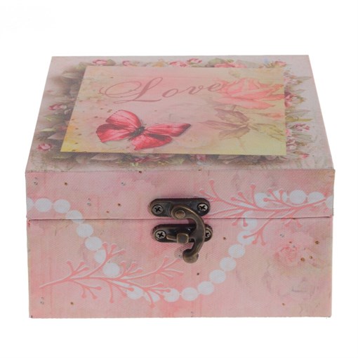 Шкатулка, L14 W14 H8,5 см - фото 382042