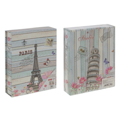 Фотоальбом для 200 фото 10*15, L20 W5,5 H26 см, 2в. - фото 382288