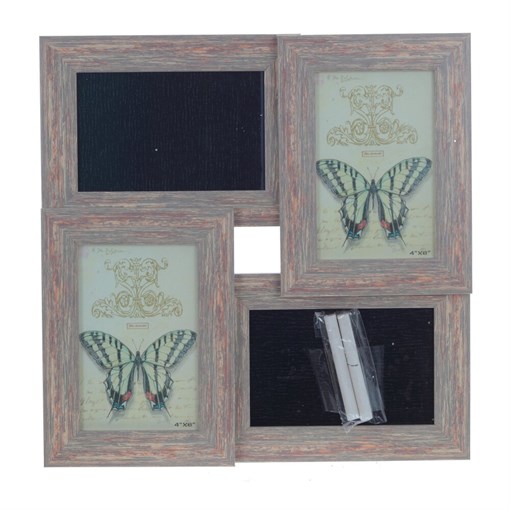 Фоторамка для 2-х фото с доской для записей, L31,5 W2 H31,5 см - фото 382423