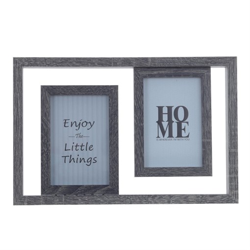 Фоторамка для 2-х фото, L35 W4 H23 см - фото 382511