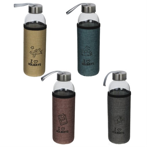 Бутылка, 500 мл, L7 W7 H22 см, 4в. - фото 382562