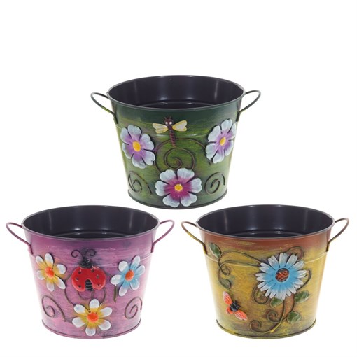 Кашпо, L25 W20 H16 см, 3в. - фото 382660